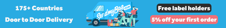 Send My Bag - 175+ countries, door to door delivery, free label holders, 5% off your first order